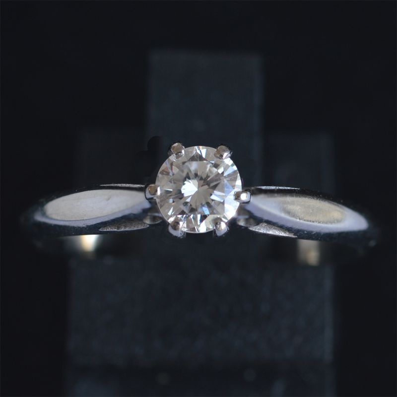 Diamantring 14k Solid Gold Diamond Chain Form Ring Quadrat Diamant Ring
