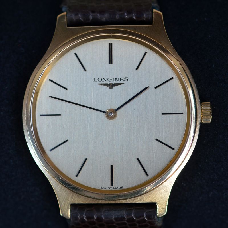 18K gold Longines wristwatch - Rocks and Clocks