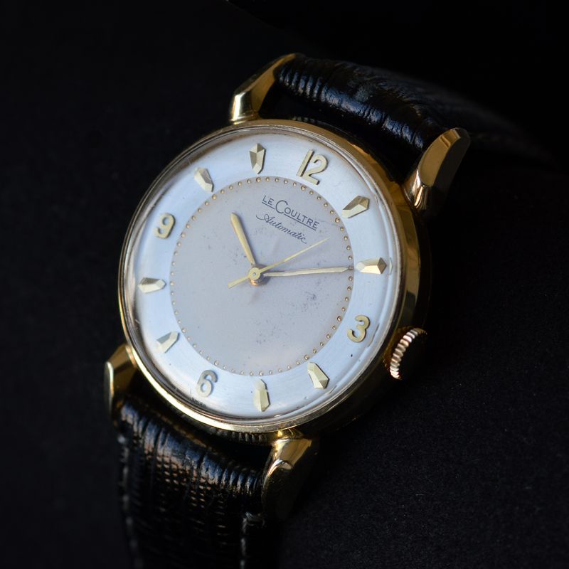 1950 s gold LeCoultre automatic wristwatch Rocks and Clocks