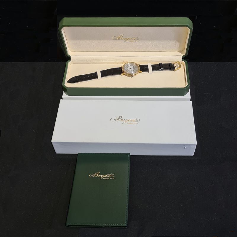 Breguet マネークリップ オリジナルボックス付き Breguet 3415 gold gentlemen's wristwatch - Rocks and Clocks