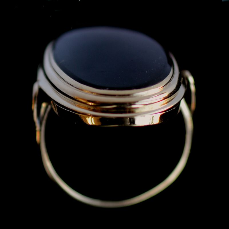 14kgoldonyxladiesring
