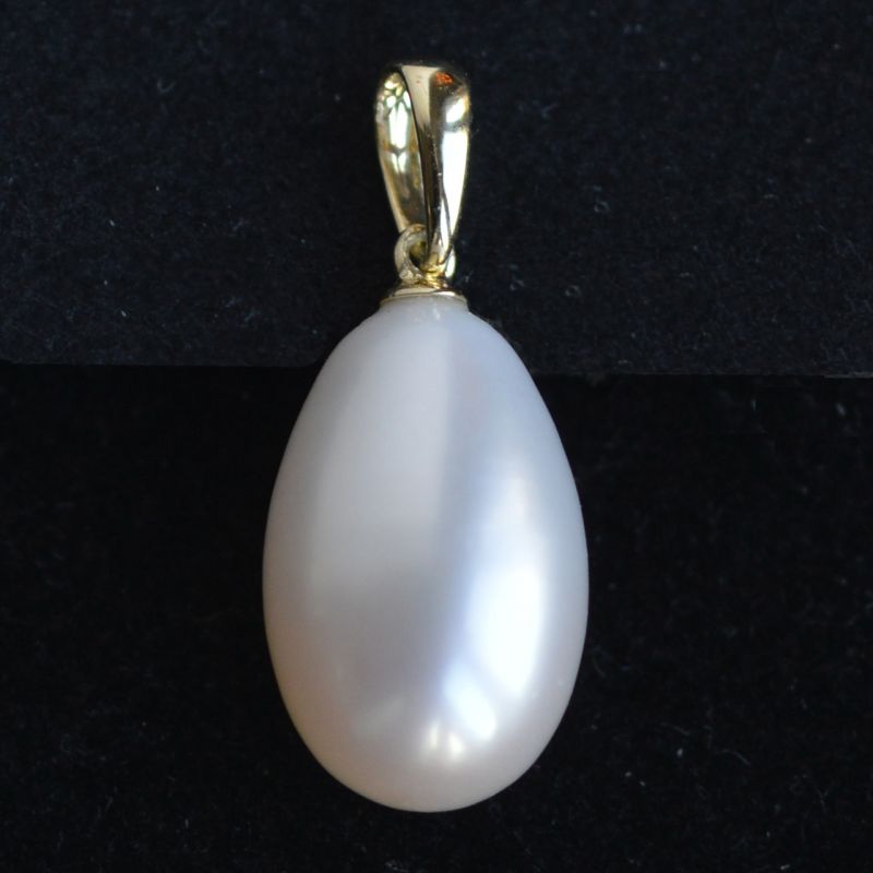 Natural Pearl Pendant, Uneven Teardrop / Water Drop Shape, Cultured  Freshwater Pearl Charms, Double-sided, with Golden Alloy Findings, about