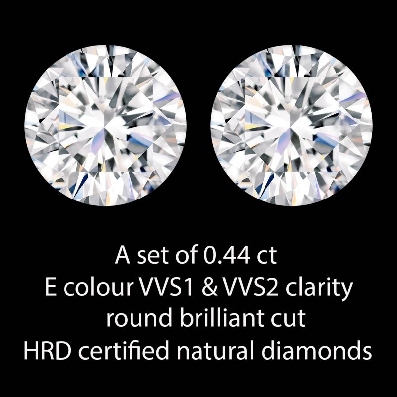 thumbnail image 2 of 0.68 Ct Natural Diamond Lot – 4 Pcs – Round Brilliant Cut – D Color VVS1 – 3.5 MM Each – GDL Certified 2 of 3