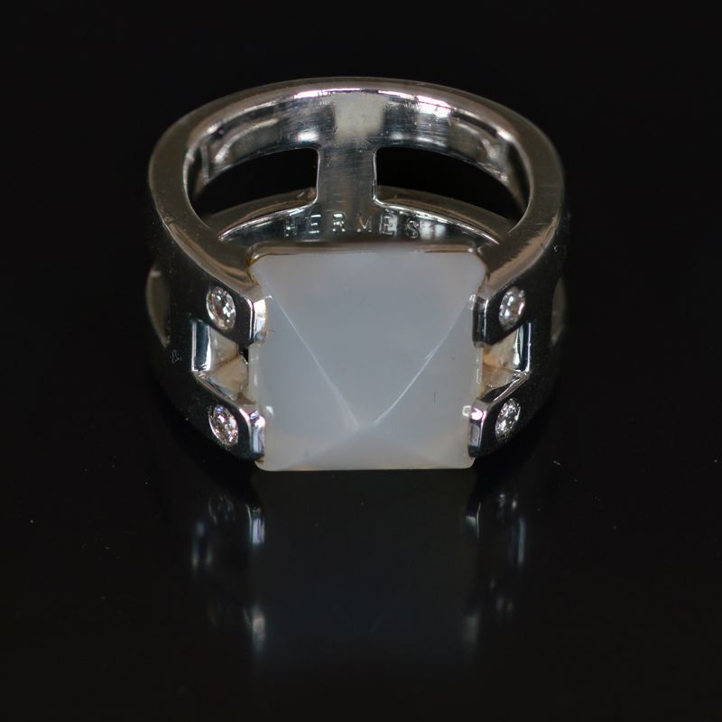 Hermes sterling silver Medor ring - Rocks and Clocks Hermes sterling silver Medor ring - Rocks and Clocks