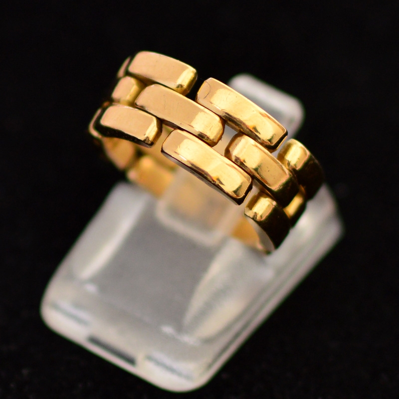 cartier maillon panthere ring yellow gold