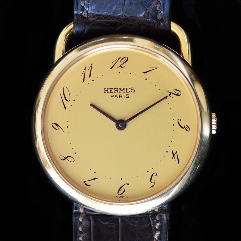 gold hermes watch