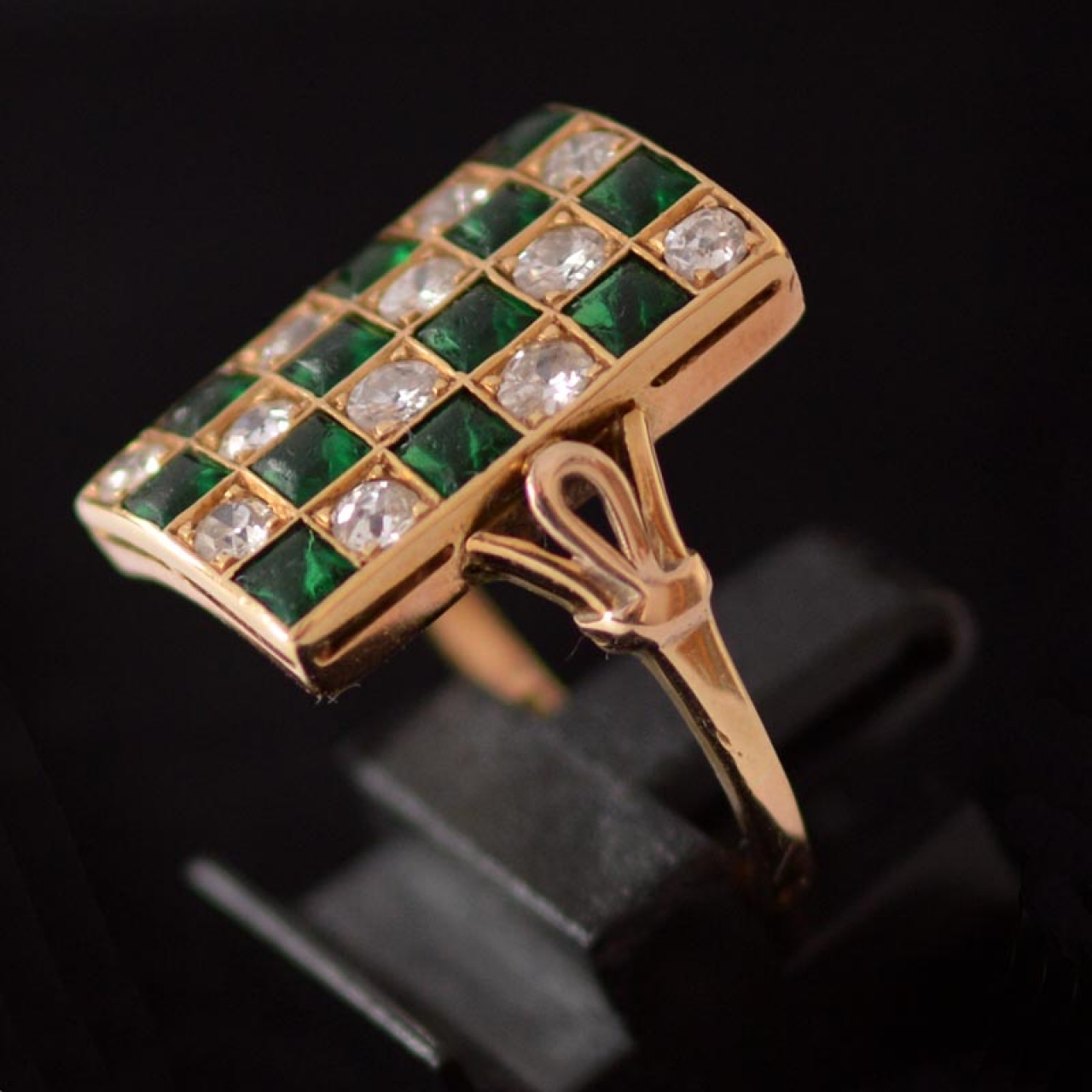 男女兼用アクセサリー ネックレス divine 9k9ct gold colombian emerald art colombian ins ...