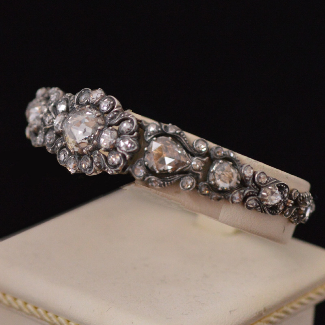 Rose Cut Diamond Bangle and Lab Grown Diamond Jewelry