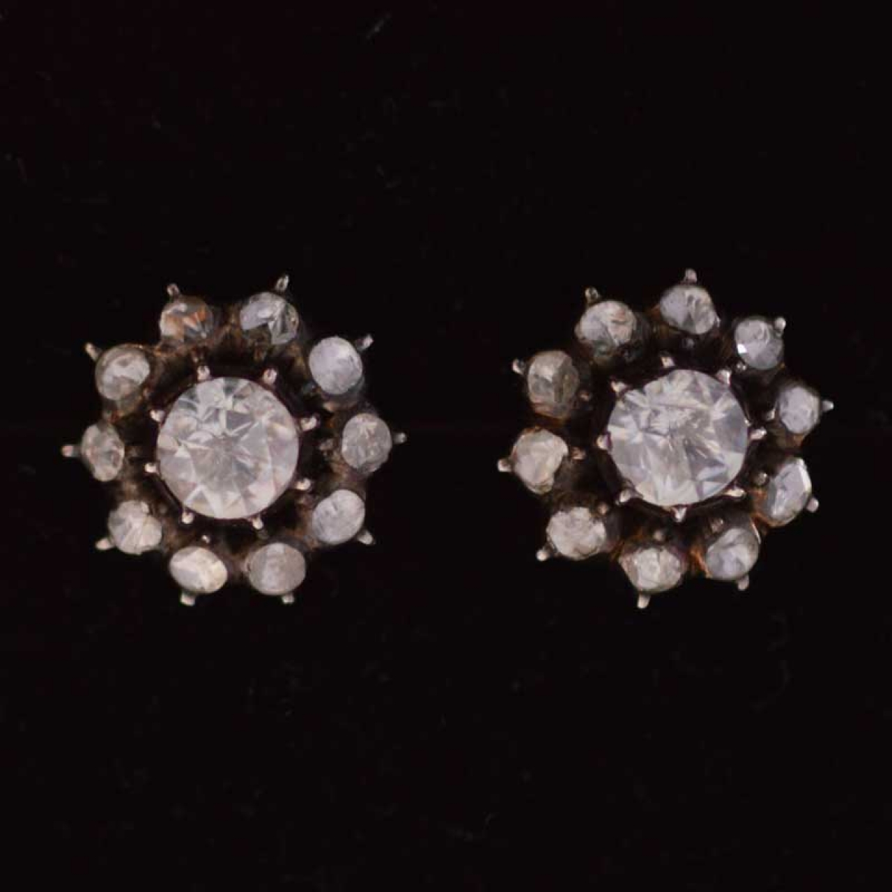 Ca 1900  Rosecut Diamonds Earrings incl Gemstones certificate   Antique Jewellery Berlin  Engagement Rings  Wedding Bands