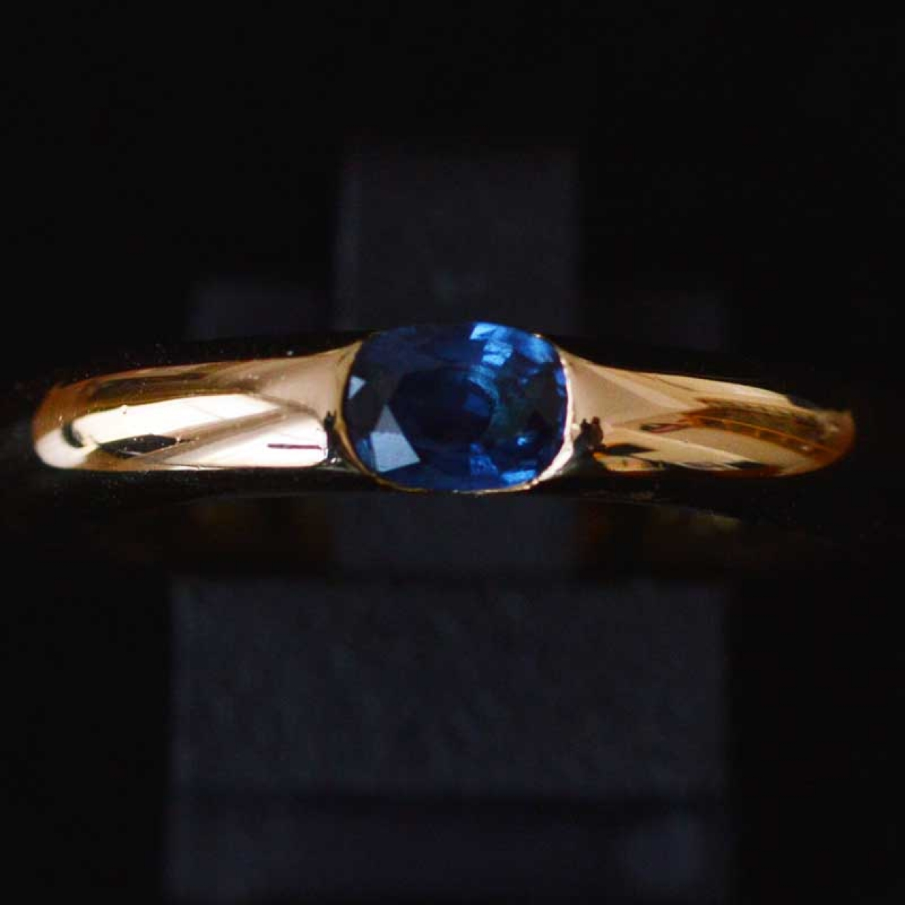 cartier ellipse sapphire ring