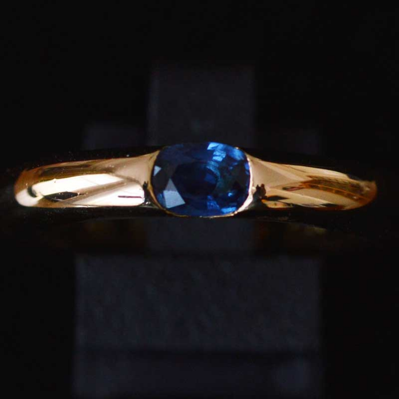 cartier blue sapphire ring