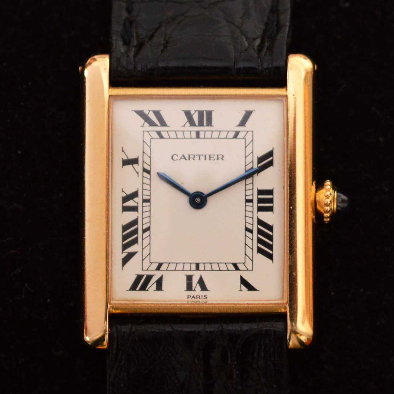 cartier tank 18k gold