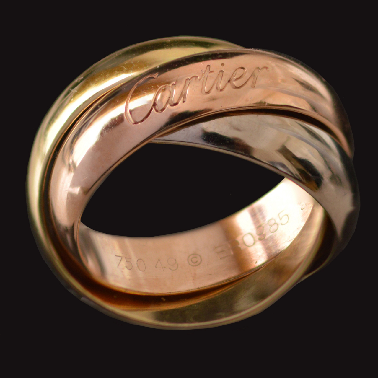 Large model Cartier Trinity ring 