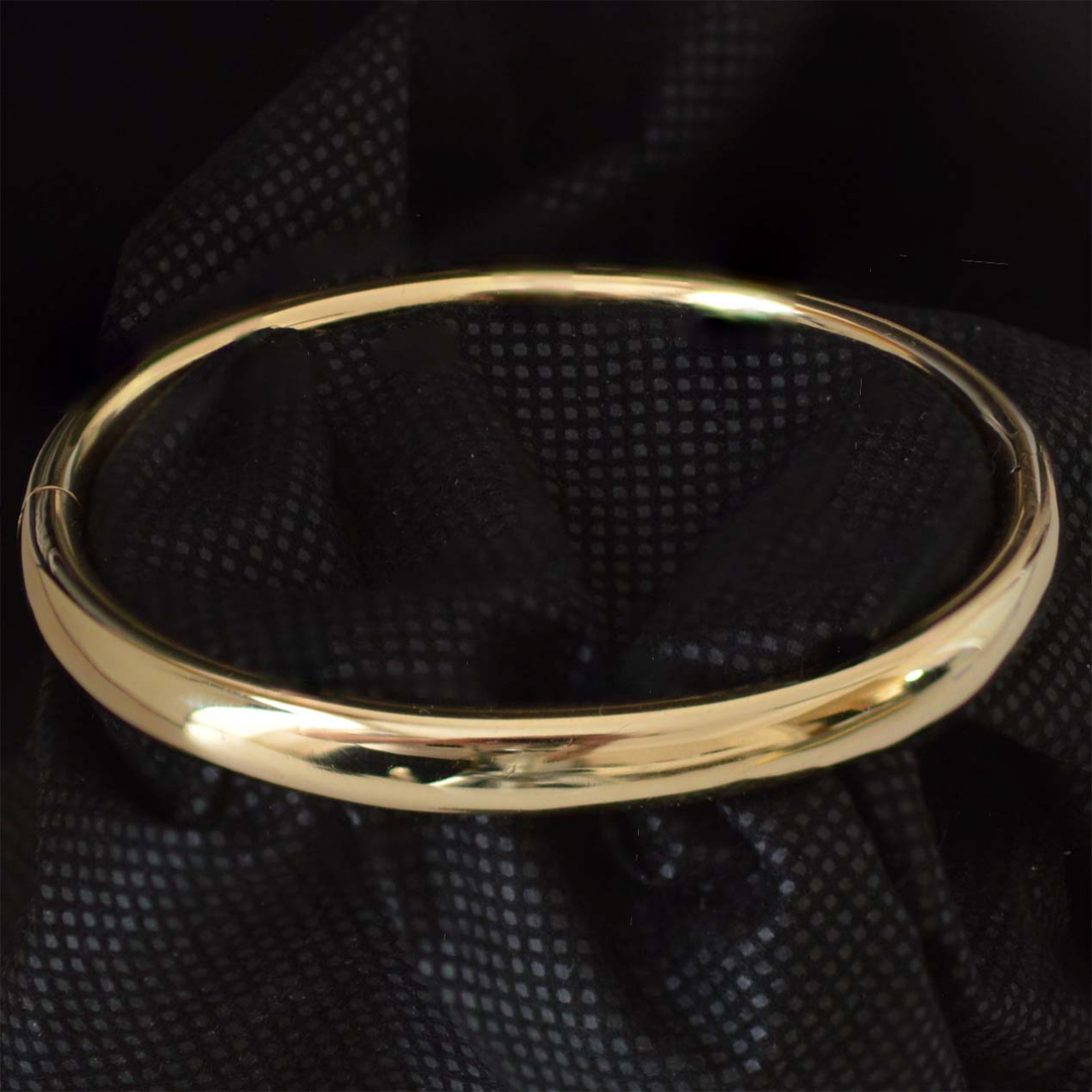 Gold bangle bracelet 14 carat gold hinged bangle bracelet in - Rocks