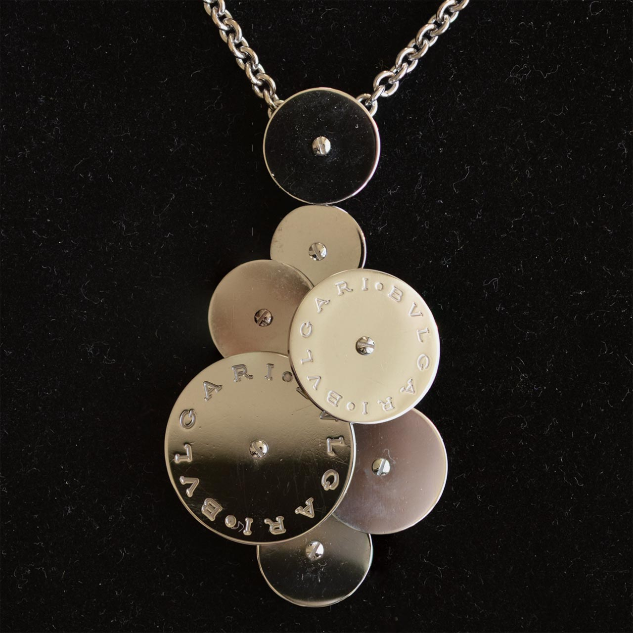 bulgari disc necklace