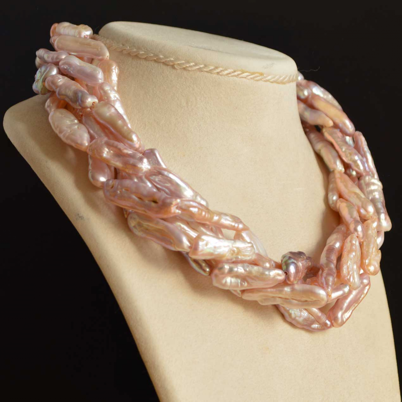 5 strands Keshi pearl necklace