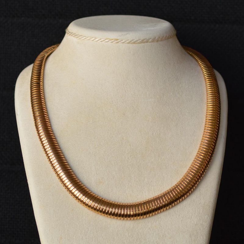 18k-gold-gaspipe-choker-necklace-retro