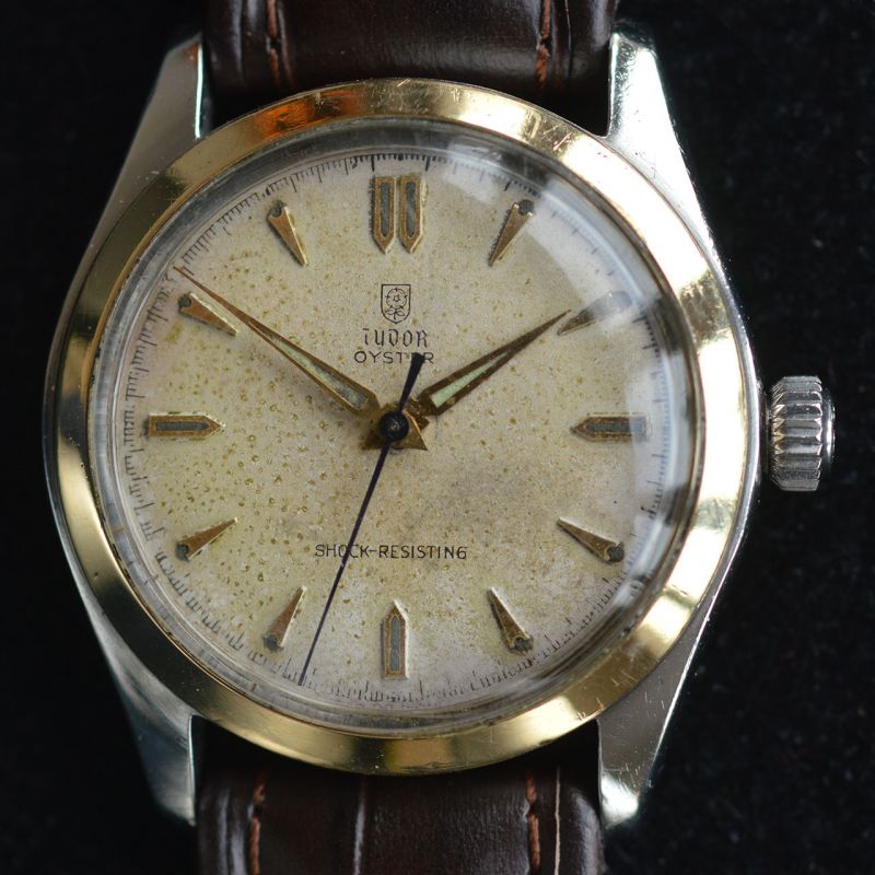 vintage-tudor-oyster-circa-1950-reference-7804-steel-gold