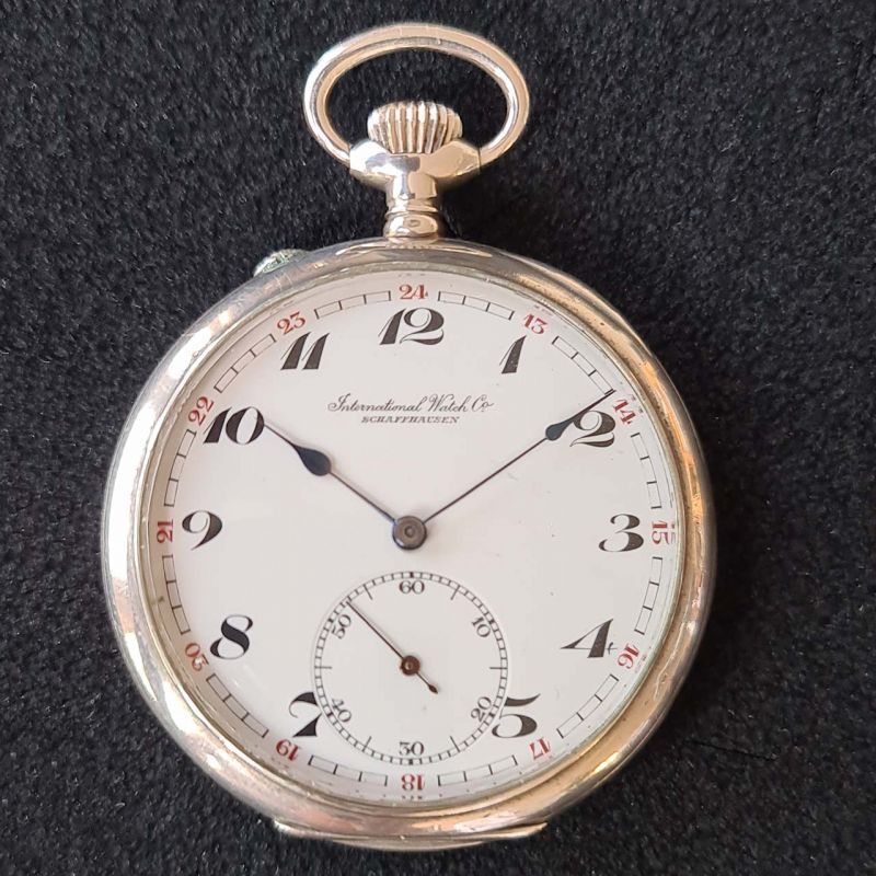 Silver IWC pocket watch - Rocks and Clocks