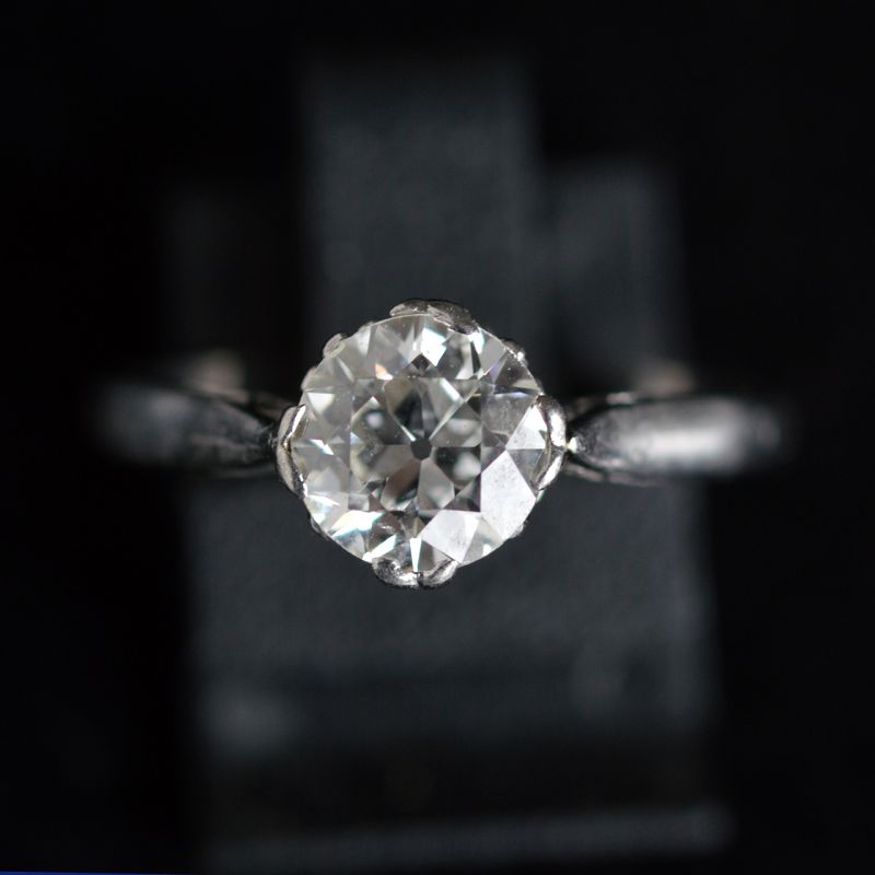 1-10-ct-si-colour-top-crystal-diamond-platinum-solitair-engagement-art-deco-old-mine-european-cut-ring