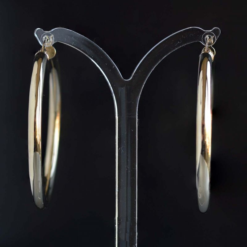 big-white-gold-huggie-hoop-earrings