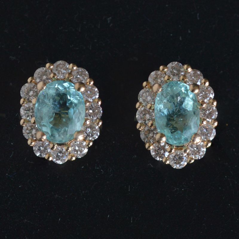 entourage-earrings-white-gold-oval-paraiba-tourmaline-round-conflict-free-diamonds-cluster-lady-di