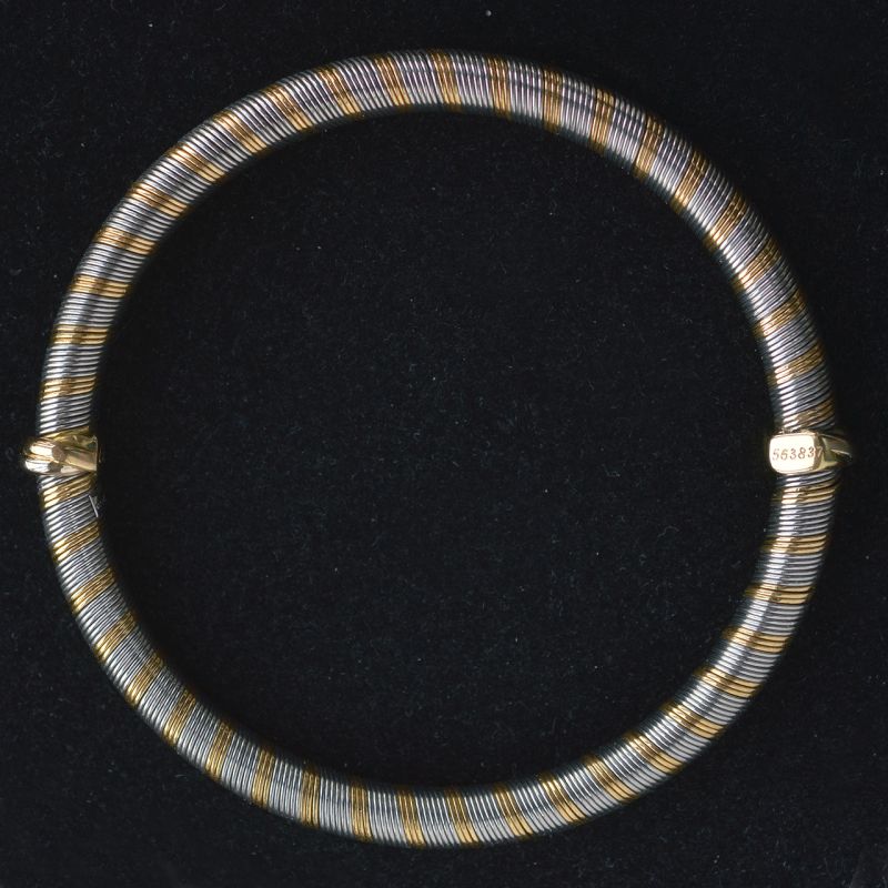 1985-cartier-steel-gold-bracelet-with-box-and-papers