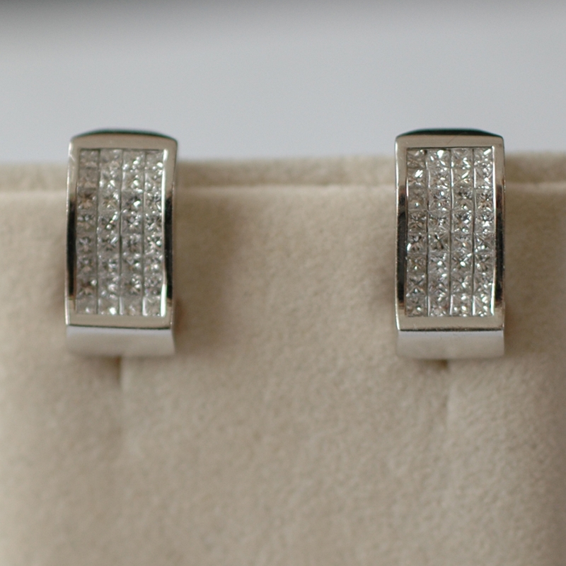 1.6 ct diamond earrings - Rocks and Clocks