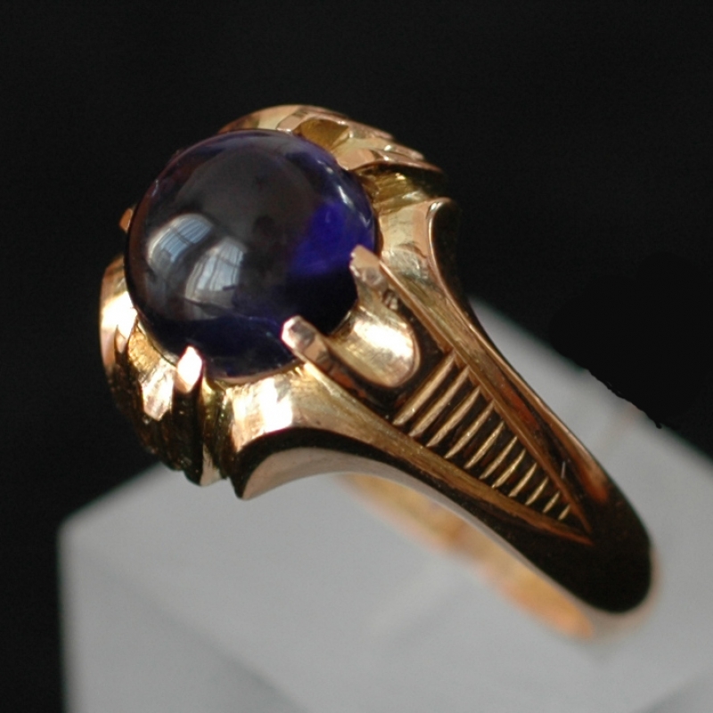 1930s-iolite-gold-ring