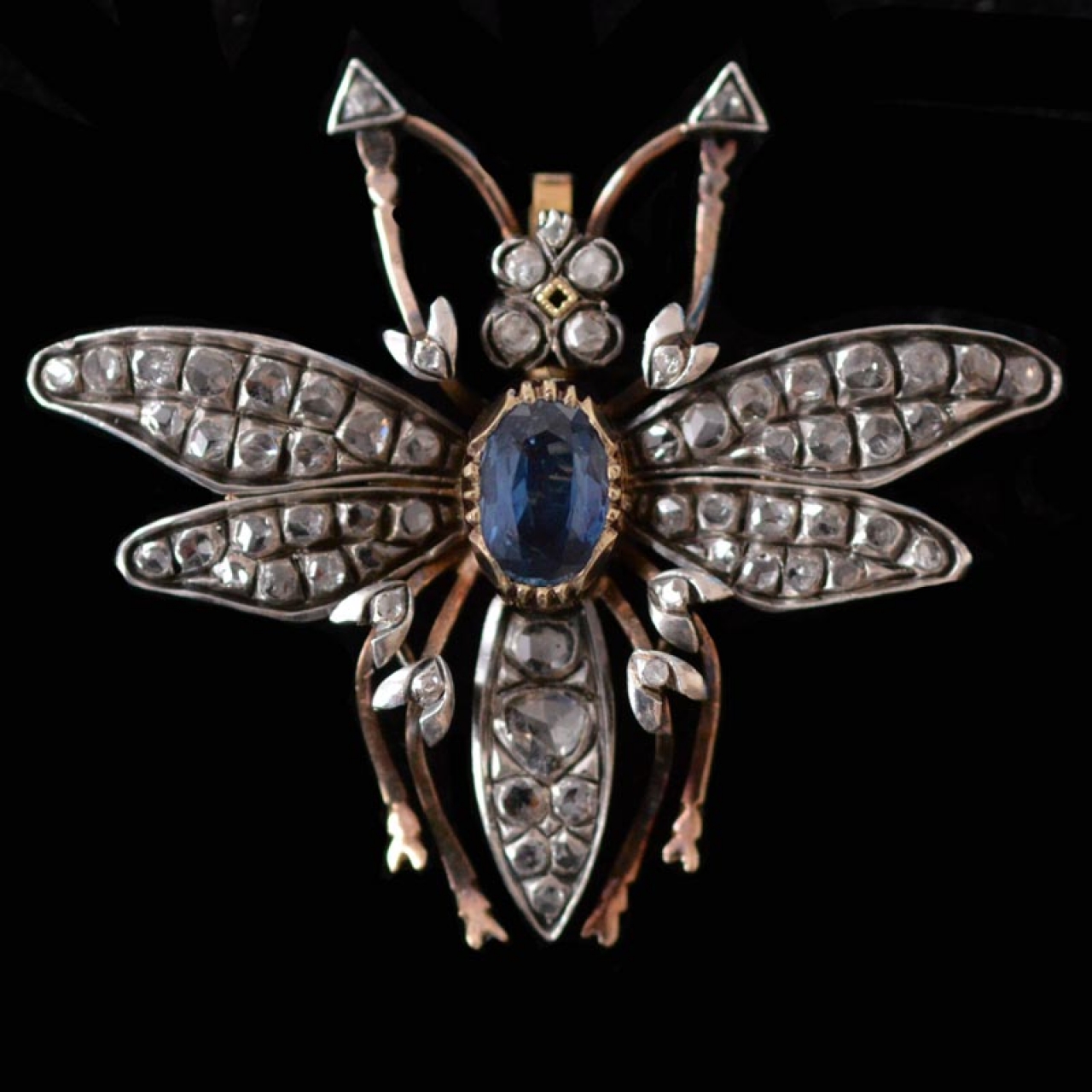 a-late-victorian-sapphire-and-diamond-insect-fly-brooch