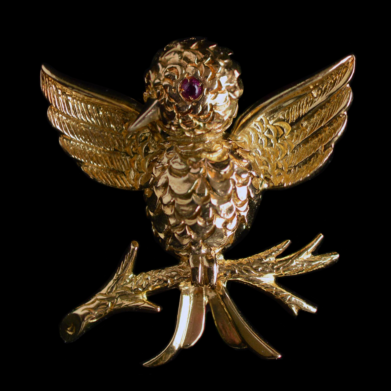 tiffany-co-ruby-18k-gold-bird-on-branch-brooch-1960s