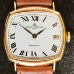18k-gold-baume-and-mercier-gentlemans-wristwatch-baumatic