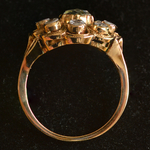 18-k-gold-antique-rose-cut-diamond-cluster-ring
