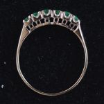 14k-carat-white-gold-riviere-ring-small-green-natural-emerald