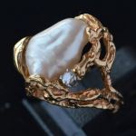 baroque-gold-cocktail-ring-design-free-form-abstract-large-14k-gold-wild-freshwater-pearl