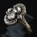 14-k-gold-silver-dutch-antique-rose-cut-diamond-cluster-ring