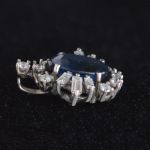 1950s-3-ct-sapphire-brilliant-baguette-cut-diamond-14k-white-gold-pendant