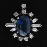 1950s-3-ct-sapphire-brilliant-baguette-cut-diamond-14k-white-gold-pendant