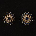 vintage-diamond-sapphire-stud-cluster-earrings