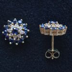vintage-diamond-sapphire-stud-cluster-earrings