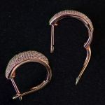 pink-gold-pave-set-diamond-huggie-ear-rings