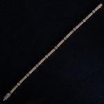 two-tone-gold-3-5-ct-top-wesselton-diamond-tennis-bracelet-vintage