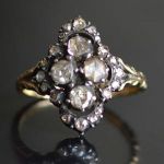 14-k-gold-silver-dutch-antique-rose-cut-diamond-cluster-ring