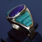 vintage-1980s-design-carved-amazonite-lapis-lazuli-solid-gold-ring