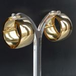 18-carat-gold-yellow-huggie-hinged-hoop-earrings-creoles-big-vintage