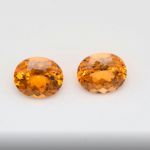 mandarin-garnet-earrings-spessertine-pair-360-carat-unset-oval-loose-gems-certified-loupe-clean