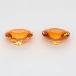 mandarin-garnet-earrings-spessertine-pair-360-carat-unset-oval-loose-gems-certified-loupe-clean