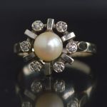 vintage-akoya-pearl-single-cut-diamond-cluster-ring