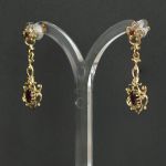 1960s-garnet-14k-gold-chandelier-earrings