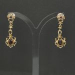 1960s-garnet-14k-gold-chandelier-earrings